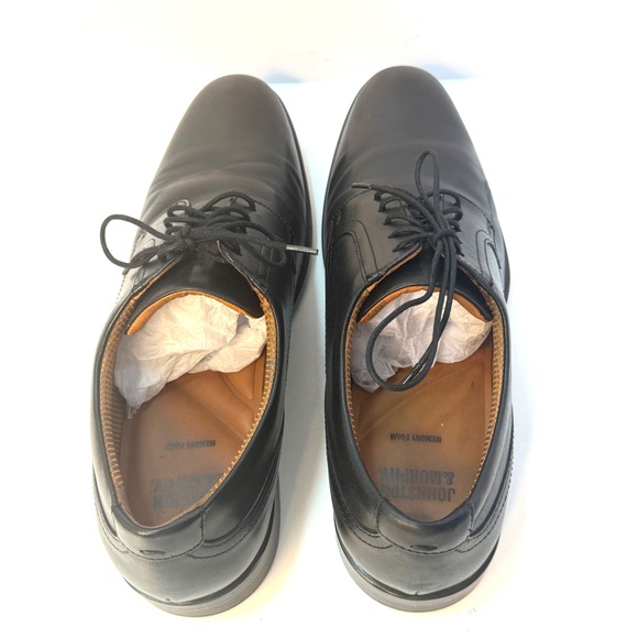 Johnston & Murphy Men Reeve Plain Toe Dress Shoe Oxfords Black Size 9.5 NWT/Box main image 4